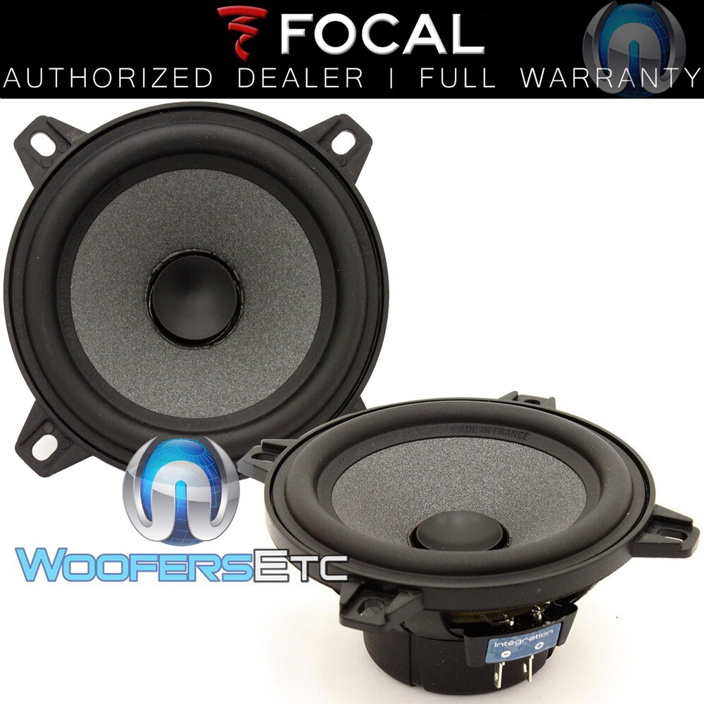 FOCAL CAR AUDIO POLYGLASS 4″ MIDRANGE FROM ISN100 COMPONENT SPEAKERS PAIR NEW