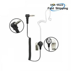 3.5mm Listen Only Acoustic Headset Earpiece Compatible with Radio Walkie Talkie
