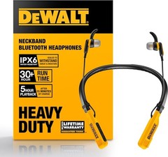 DEWALT DXMA1902091A Jobsite Pro Wireless Neckband Earphones Bluetooth