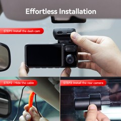 REDTIGER F17Elite 3 Channel 4K+2.5K+1080P Front Rear Inside 128GB Car Dash Cam