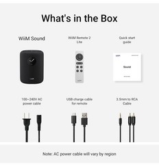 WiiM Sound Smart Speaker Black Touch Display w/ Remote Control Wi-Fi Bluetooth