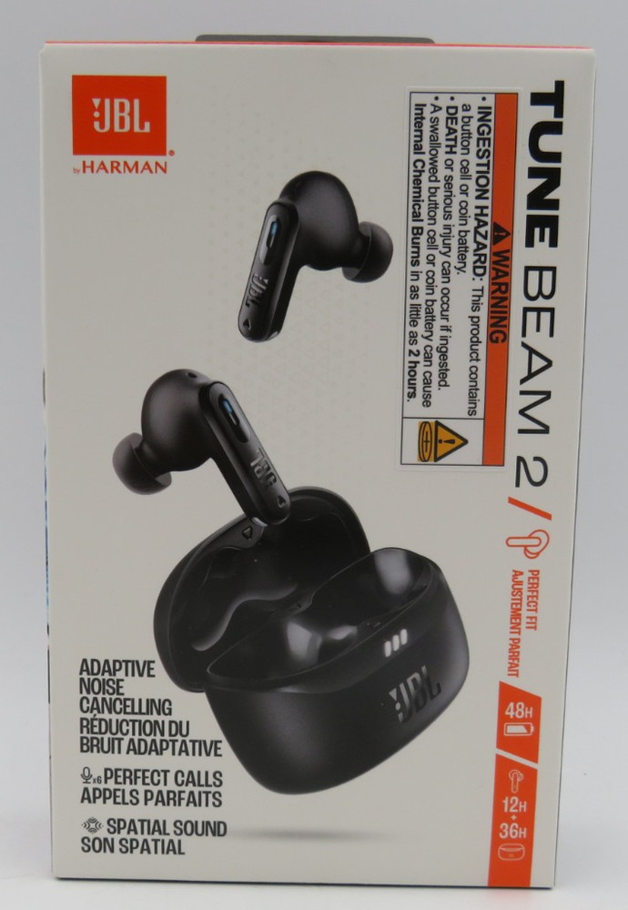 JBL Tune Beam 2 True Wireless Noise Cancelling Earbuds NEW SEALED