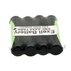 Exell 4.8V 800mAh NiMH Battery Pack w/Tabs for RC Two-Way Radio Cordless Phone