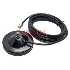 BNC Female Jack Socket Antenna Magnetic Base 90MM Diameter RG58U Cable BNC male