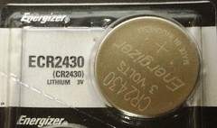 Energizer ECR2430 CR 2430 (2 piece) Lithium 3V Battery New Authorized Seller