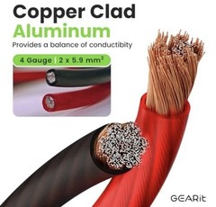 (50ft Each – Black/Blue Translucent) Black/Blue – 50ft Each 4 Gauge Wire