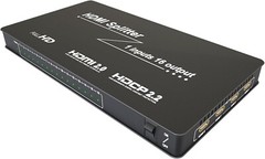 HDMI Splitter 1 in 16 Out – 4K@60Hz, HDMI 2.0, HDCP 2.2, 18Gbps, Plug & Play