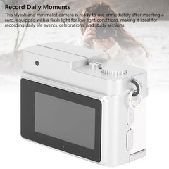 Keychain Digital Camera With Chain Necklace Flash Light 1080P HD Small Compact