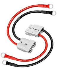 50A Anderson Connector Kit 8 Gauge Battery Quick Connect 30cm Cables Lifepo4