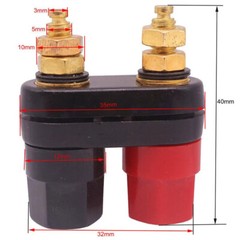 20x Speaker Amplifier Terminal Binding Post Dual 2-way Female Banana Plug Jack