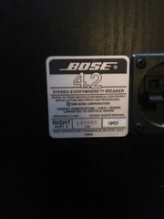 Bose Black 4.2 Stereo Everywhere Speaker LEFT & RIGHT Fast Shipping