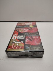 Panasonic VHS-C TC-40 SHG 2 Hours-New Sealed 3 Pack Lot 6 Hours 3 Tapes EXC