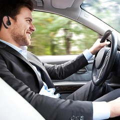 Bluetooth Earpiece Wireless Headset Noise Cancelling Driving Trucker Earbuds -US