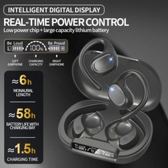 Bluetooth Headset Wireless Earphones Earbuds Stereo Headphones TWS 5.3 Ear Hook