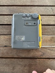 Sony Walkman WM-SXF39 Sports Radio Cassette Player AM/FM Yellow Gray see descrip