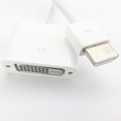 Genuine Apple HDMI to DVI Video Adapter Cable for Mac mini-MacBook Pro MGVU2ZM/A