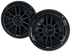 (2) MB QUART NF1-116B 6.5″ 80 Watt Marine 2-Way Coaxial Black Speakers For Boat