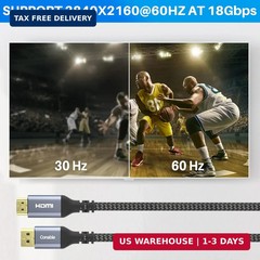 25FT 4K DisplayPort to HDMI Cable, 4K@60Hz UHD Active Converter for HDTV, Monito