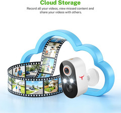Battery-Powered 1080p Wireless Security Camera with Two-Way Talk & Night Vision