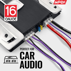16 AWG Gauge Speaker Wire Cable (30 Feet) Stereo, Car or Home Theater, CCA