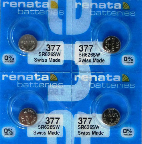 4 Renata 377 SR626SW 376 SR626 AG4 LR626 LR66 606 SR66 177G4 Silver OX Battery