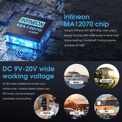 Mini Digital Amplifier with Bluetooth USB DAC COAX/OPT Digital Amp Headphone Amp