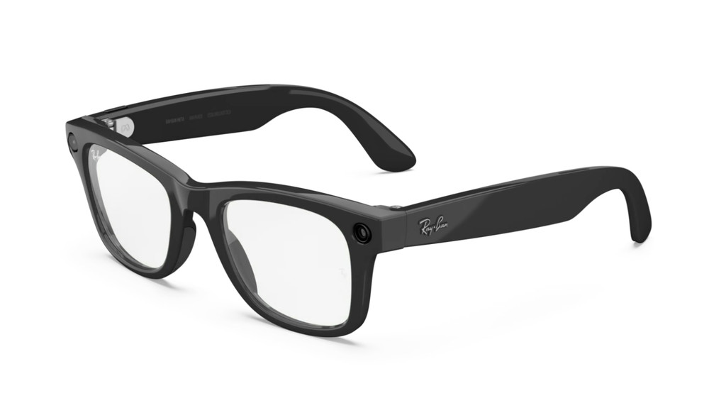 Ray-Ban Meta Wayfarer (GEN 2) Glasses Shiny Black Transition Lens RW4012 LARGE