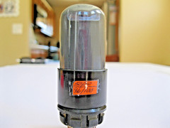 RCA JAN-CRC- 6SN7GT/VT-231 SMOKE GLASS VACUUM TUBE (1944) TV-7 TESTED NEW.