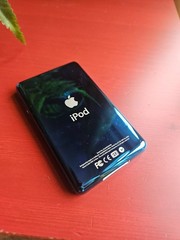 USA Custom iPod Classic 5.5th Atomic Blue/Black Flashmod 128GB SD New mp3 Player