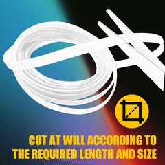 LED Neon Light Trim Glow Optic Fiber Strip Car Interior Ambient Lighting Kit.APP