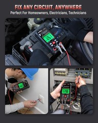 3-in-1 Multimeter & Cable Tracer Kit, Auto-Ranging Digital Multimeter with Tr…