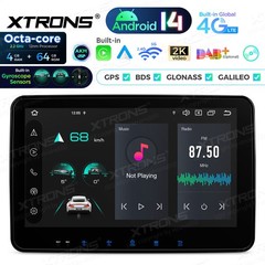 2 Din Android 14 DVD Player 10.1″ Car Stereo 4G LTE 4GB RAM 64GB ROM GPS BT 5.0