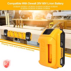 Battery Holder Mount for Dewalt 20V Tool, 12pcs Tool Holders + 12pcs Battery …
