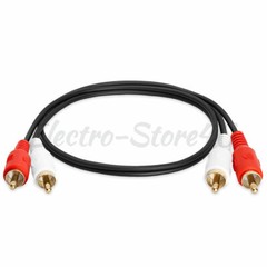 3ft Audio 2RCA Male to 2RCA Male Cable 2 RCA Stereo Red White Aux 2 RCA Wire
