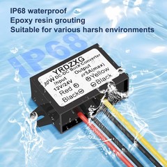 YRDZXG12V to 6V 5A 30W DC-DC24V Step-Down Adapter, 12V/24V TO