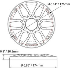 DS18 PRO-GRILL6/BK Universal 6.5″ Plastic Speaker Grill Cover (Pair)