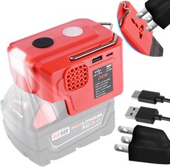 200W Power Inverter for Craftsman 20V Battery with 1 USB 1 Type C DC 20V to AC 1