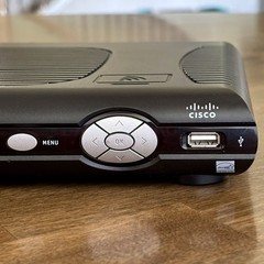 AT&T U-VERSE CISCO ISB7005 WIRED/WIRELESS TV RECEIVER WITH REMOTE & POWER CORD