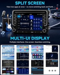 Android 15 VW Car Stereo 7″ Wireless CarPlay Android Auto 4GB+128GB GPS NEW