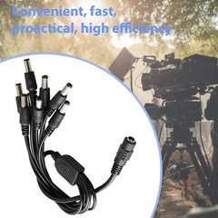 1:4/1:5/1:8 Universal DC Power Splitter Cable Cord 5.5×2.1mm 12V Multi Adapter