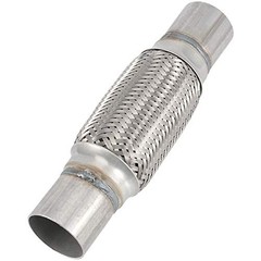 4 Pack 2 x 6 Inches Stainless Steel Heavy Duty Exhaust Flex Pipe, Double Braid