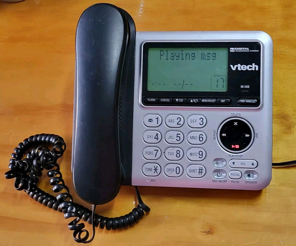 Vtech Model CS6649 Corded Phone Messaging Answering Machine