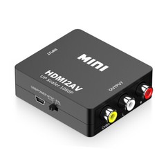 1080P HDMI To AV RCA Audio Video Converter CVBS Adapter for PS3 PS4 DVD PC To TV