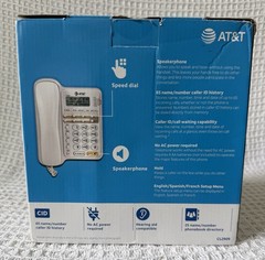 AT&T CL2909 Corded Speakerphone with Caller ID – White