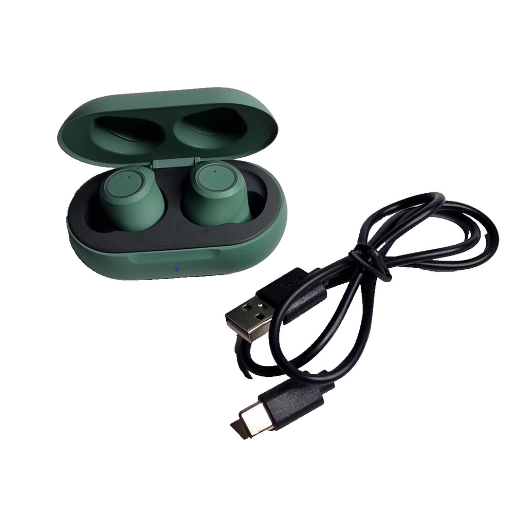 Zebra Wireless Bluetooth Earbuds Headphones 3026967 In Magnetic Charging Case