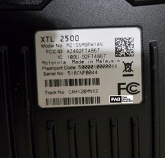 Motorola XTL2500 UHF 450-520 M21SSM9PW1AN Remote Control Head Mobile Radio