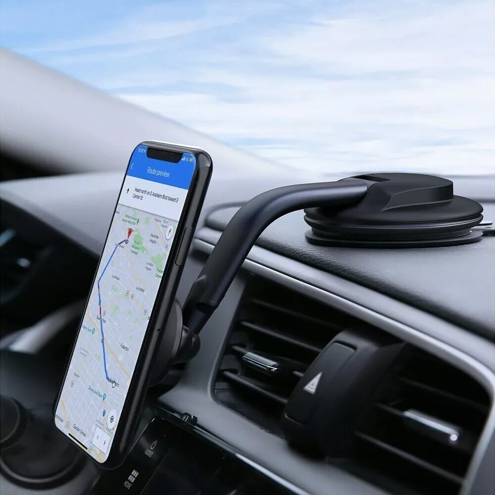 360° Magnetic Mount Holder Car Windshield Stand For iPhone Mobile Cell Phone GPS