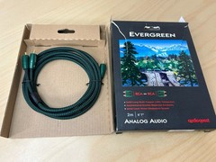 AudioQuest Evergreen 2M, 6 feet 6 inches RCA to RCA VGC