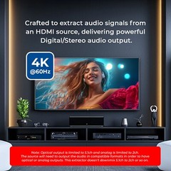HDMI Audio Extractor Converter – SPDIF + 3.5mm Output (HDA-912)