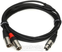 Universal Audio 5-pin to Dual 3-pin XLR Cable – 3 Meters